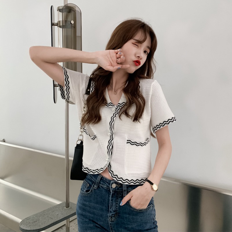 Áo Sơ Mi Tay Ngắn Cổ Búp Bê Họa Tiết Hoa Thời Trang Mùa Hè 2022 Cho Nữ