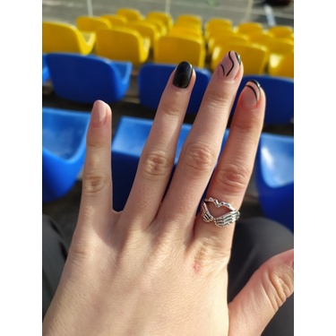 Nhẫn hình bàn tay xương bằng thép không gỉ phong cách hip hop cá tính cho nam nữ