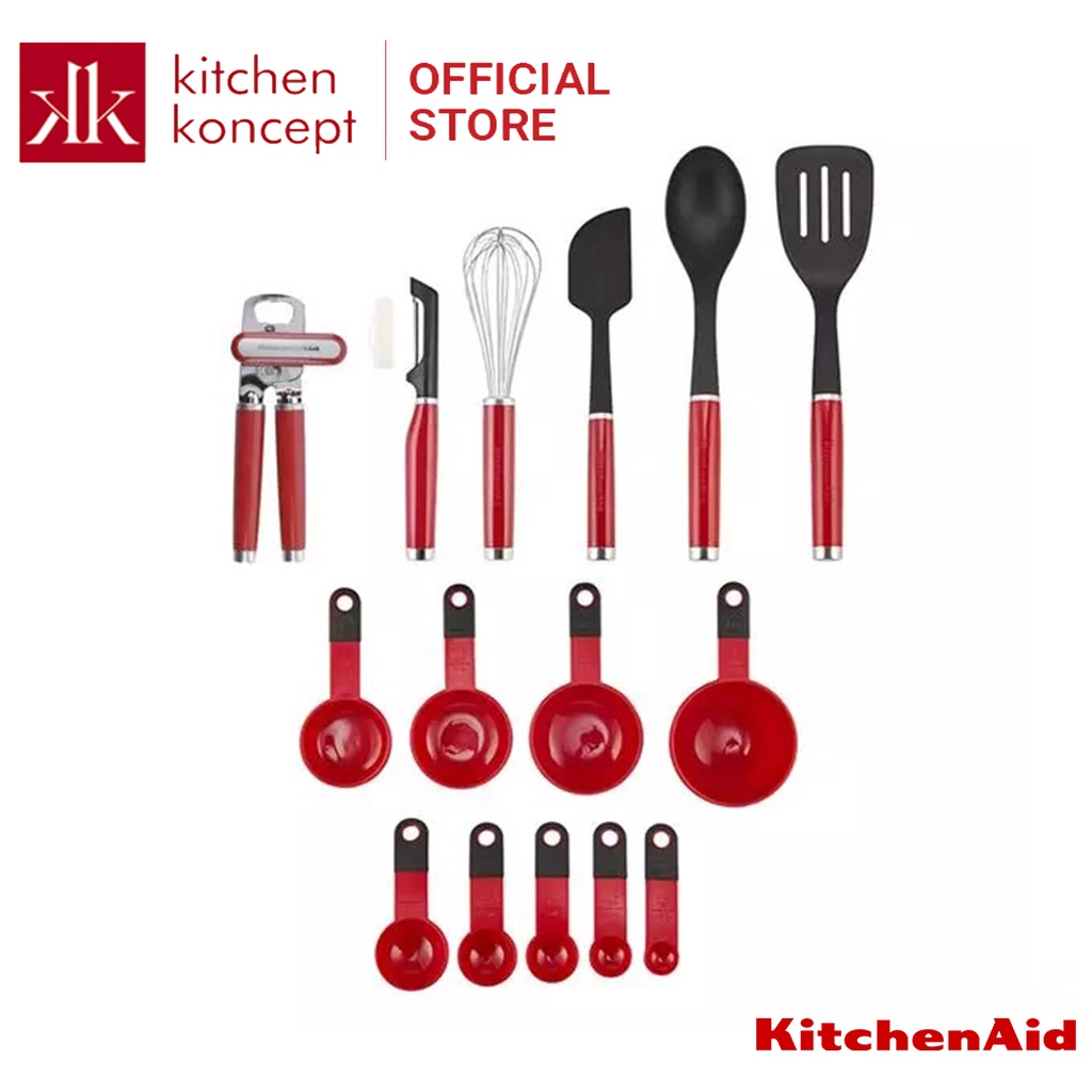 Bộ Dụng Cụ Và Thiết Bị Nhà Bếp KitchenAid - Đỏ/Đen
