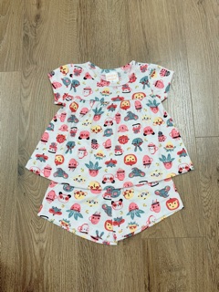 Bộ cộc tay Jumping beans bé gái