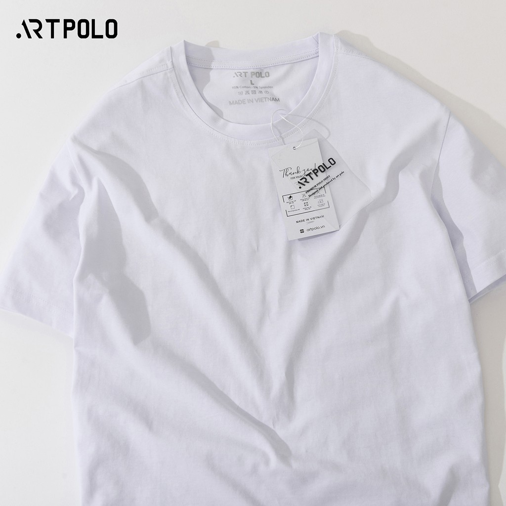 Áo thun nam cổ tròn vải Cotton co giãn, thoáng mát  ARTPOLO form Slim - CTT | BigBuy360 - bigbuy360.vn