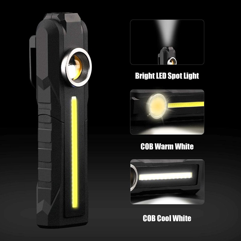 COB Rechargeable Work Lights,for Car Repairing, Outdoor, Emergency