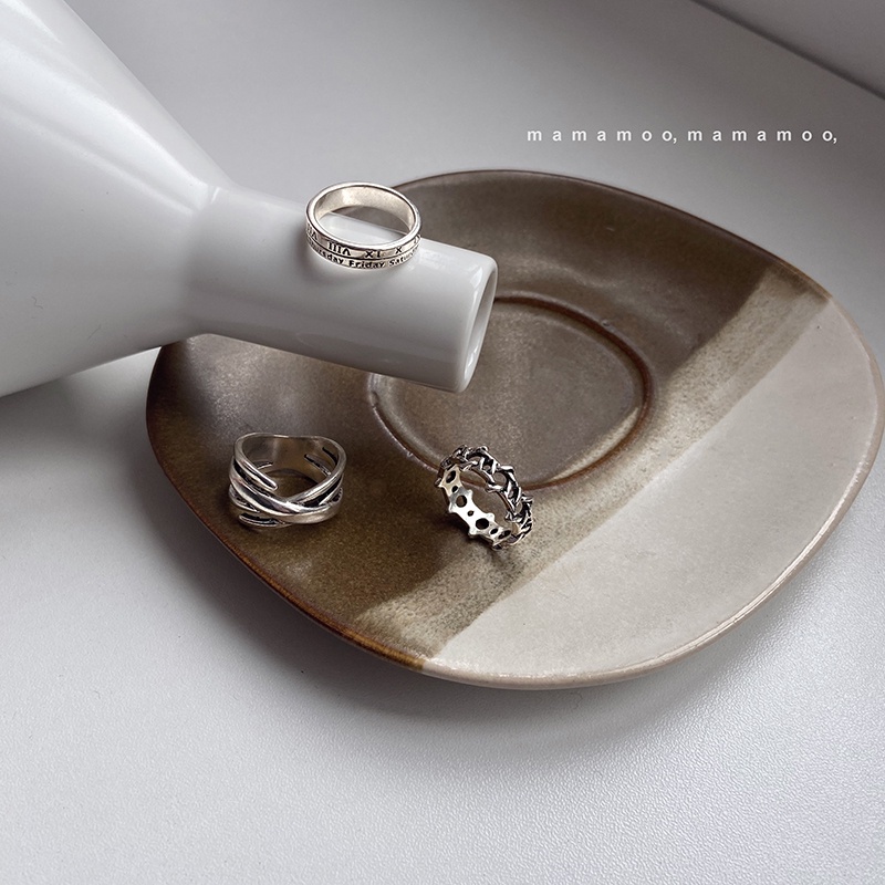 Set nhẫn đeo tay ba món phong cách cổ điển thời trang 19a1027