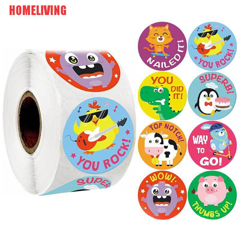 Cuộn 500 Miếng Dán Khen Thưởng Cho Học Sinh