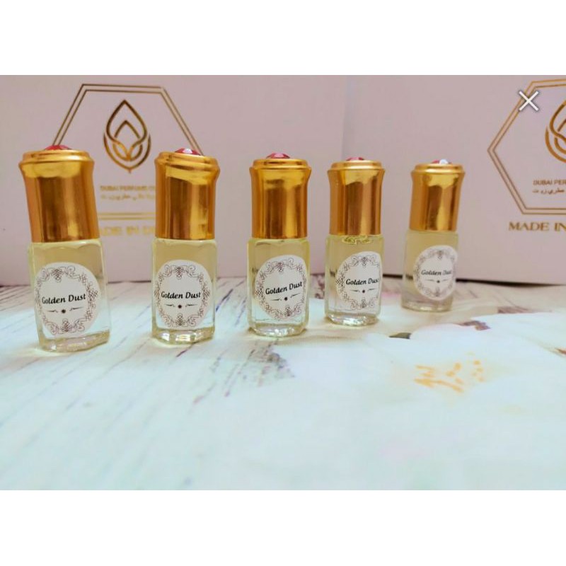 [CHUẨN AUTH_THƠM LÂU] Tinh dầu nước hoa dubai golden dust hương phấn dịu nhẹ ( mua 5 chai tặng thêm hôp)