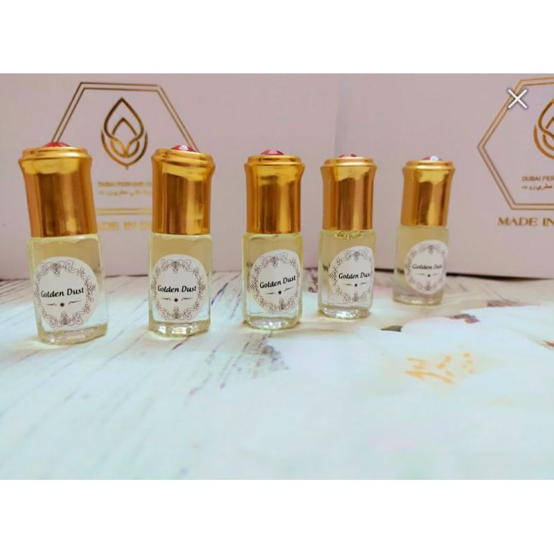 [CHUẨN AUTH_THƠM LÂU]💥 Tinh dầu nước hoa dubai golden dust hương phấn dịu nhẹ ( mua 5 chai tặng thêm hôp)