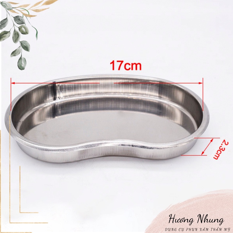 Khay hạt đậu và hộp đựng bông, chất liệu inox 304,Chứa đồ phun xăm thẩm mỹ