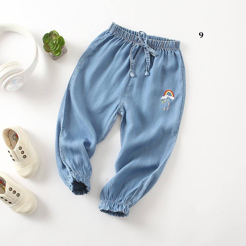 Quần bò giấy Jean mềm cho bé gái/ bé trai 10-19kg | BigBuy360 - bigbuy360.vn