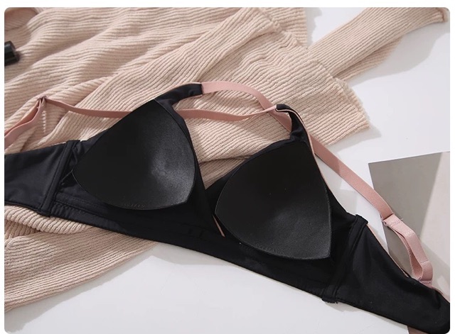 Bralette Nơ Cotton Mịn Dây Chéo Sau B046