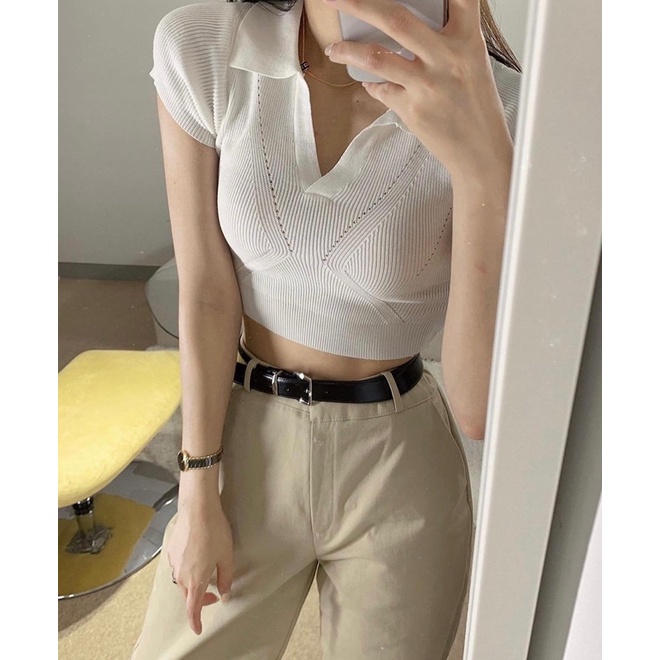 SALE Áo polo dệt kim tay dơi