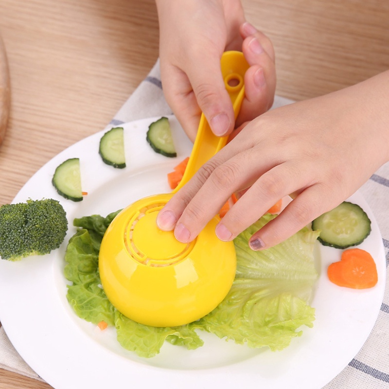 Muỗng Múc Cơm Làm Sushi Hình Bán Nguyệt Chống Dính DIY