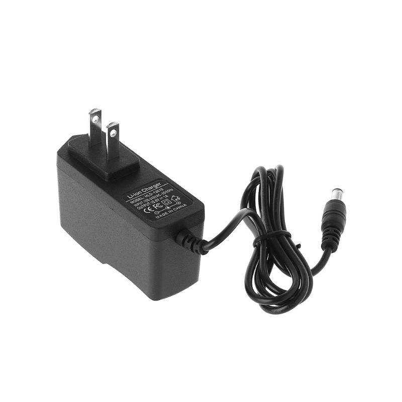 Bộ Sạc Pin Lithium 12.6v 1a 18650 / Ac 100-240v 5.5mm X 2.1mm