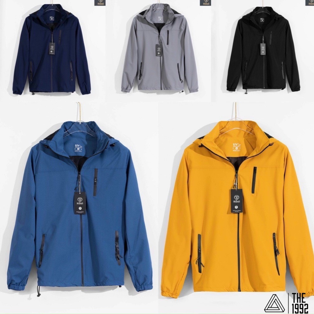 Áo khoác gió nam nữ cao cấp The 1992store, Vải gió tráng bạc cao cấp, chống nước tốt không phai màu khi giặt