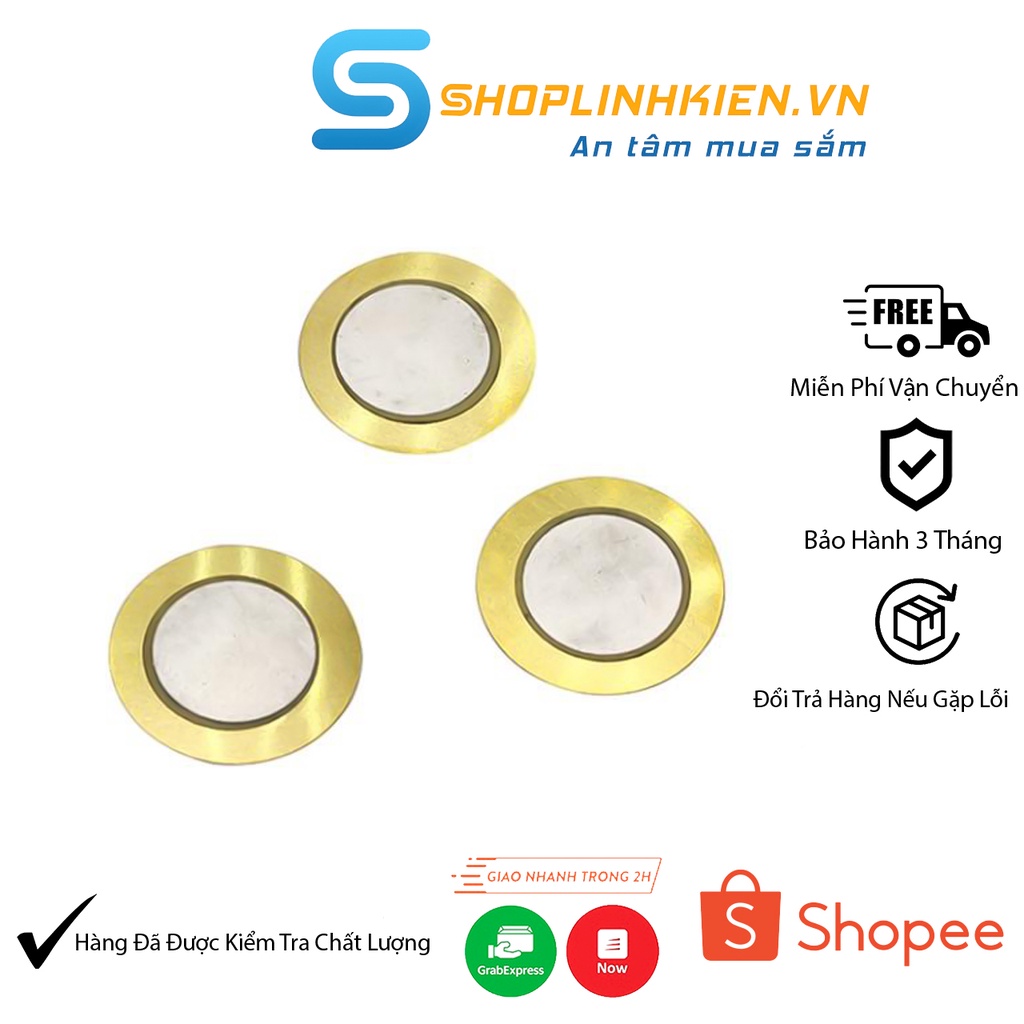 Loa Thạch Anh 27MMLoa Gốm Điện Áp 27MM Sử Dụng Trong Còi Báo Chuông