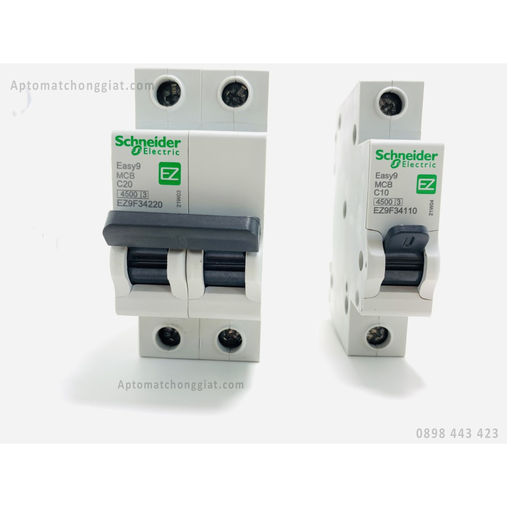 [HÀNG CHÍNH HÃNG] Cầu Dao Tự Động MCB Schneider 1 Pha 1 Tép Easy9 -  4.5kA  (Aptomat Tép Schneider  EZ9F34132 ))
