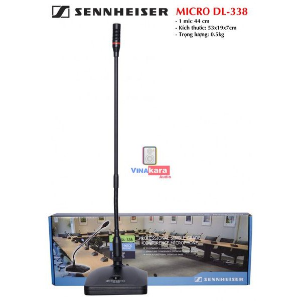 Micro Hội Nghị Sennheiser DL-338, micro cổ ngỗng, chuyên nghiệp, bảo hành 6 tháng