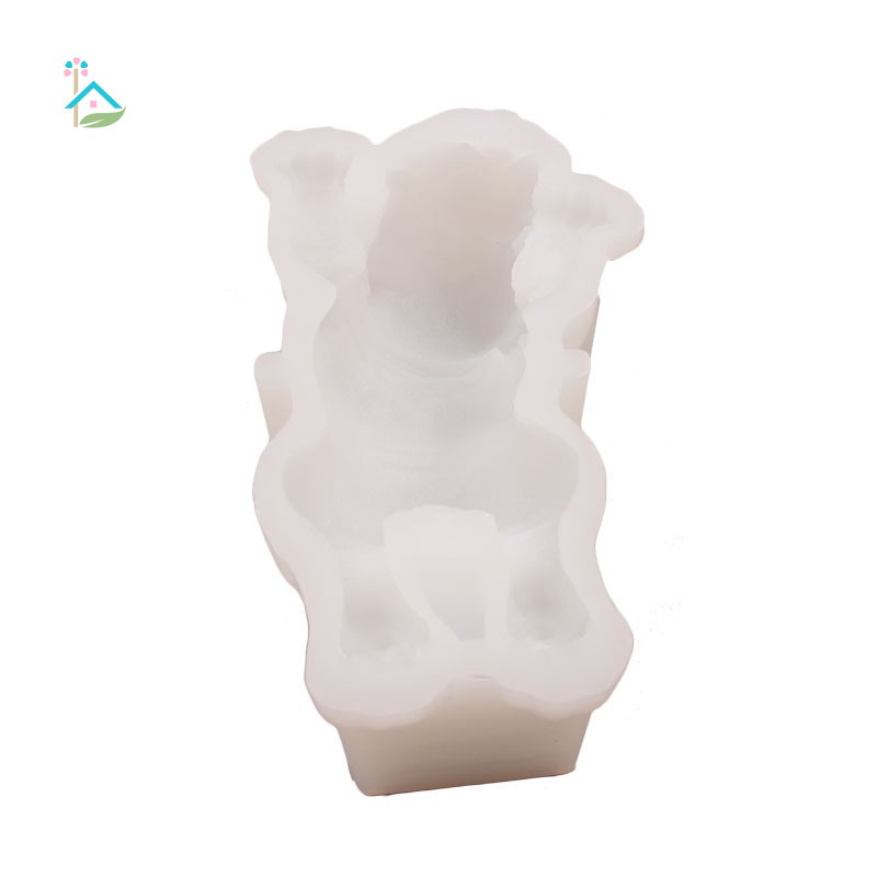 Khuôn làm bánh/ kem/ pudding bằng silicone hình con chó Shar Pei 3D đáng yêu