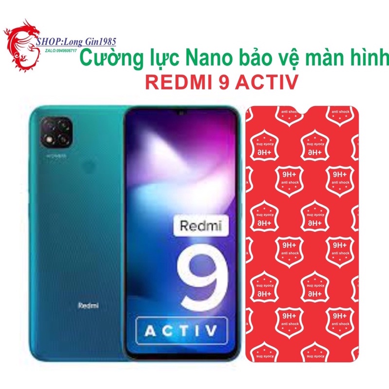 Redmi 9 Active cường lực NaNo chống va đập chống trầy xước tốt