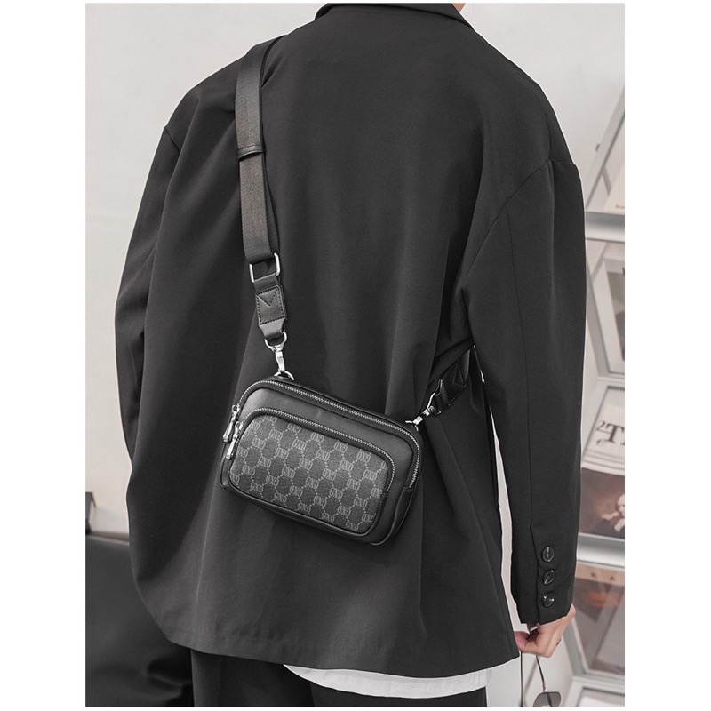 TÚI ĐEO CHÉO,TÚI DA MINI CARO UNISEX PA27 TREND 2021 | BigBuy360 - bigbuy360.vn