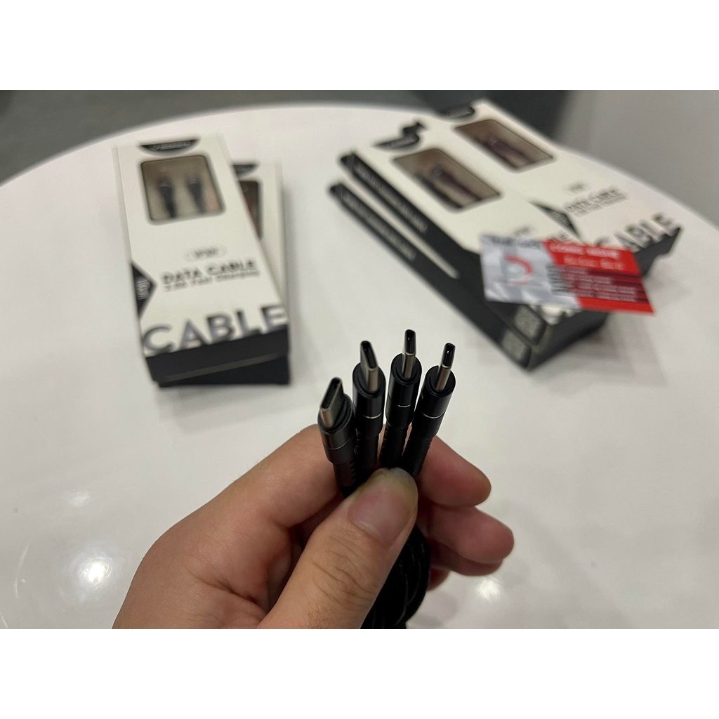 CÁP SẠC NHANH VEGER TYPE-C 2 ĐẦU - CÁP DÙ SIÊU BỀN CHỐNG GÃY - VP390