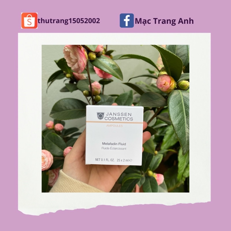 - Tinh chất làm trắng da - Janssen Cosmetics Ampoules Melafadin Fluid