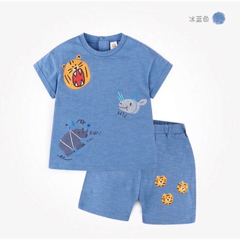 bộ cotton hình cá hổ