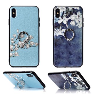 Flower Ring Case For iphone 13 11 Pro 14 plus X Xs 12 Mini MAX XR Cover Casing