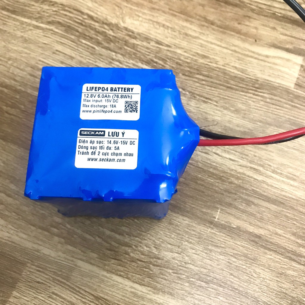 Khối Pin sắt LifePO4 12V 6Ah chuyên dụng cho UPS