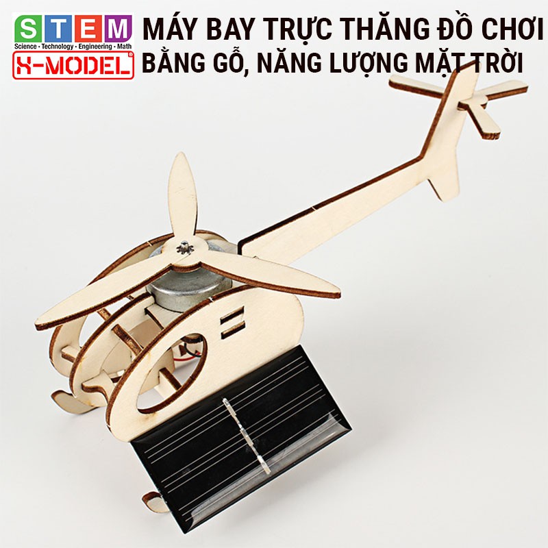 Đồ chơi cho bé STEM Máy bay trực thăng gỗ X-MODEL ST69 cho bé, Đồ chơi trẻ em DIY| Giáo dục STEM, STEAM