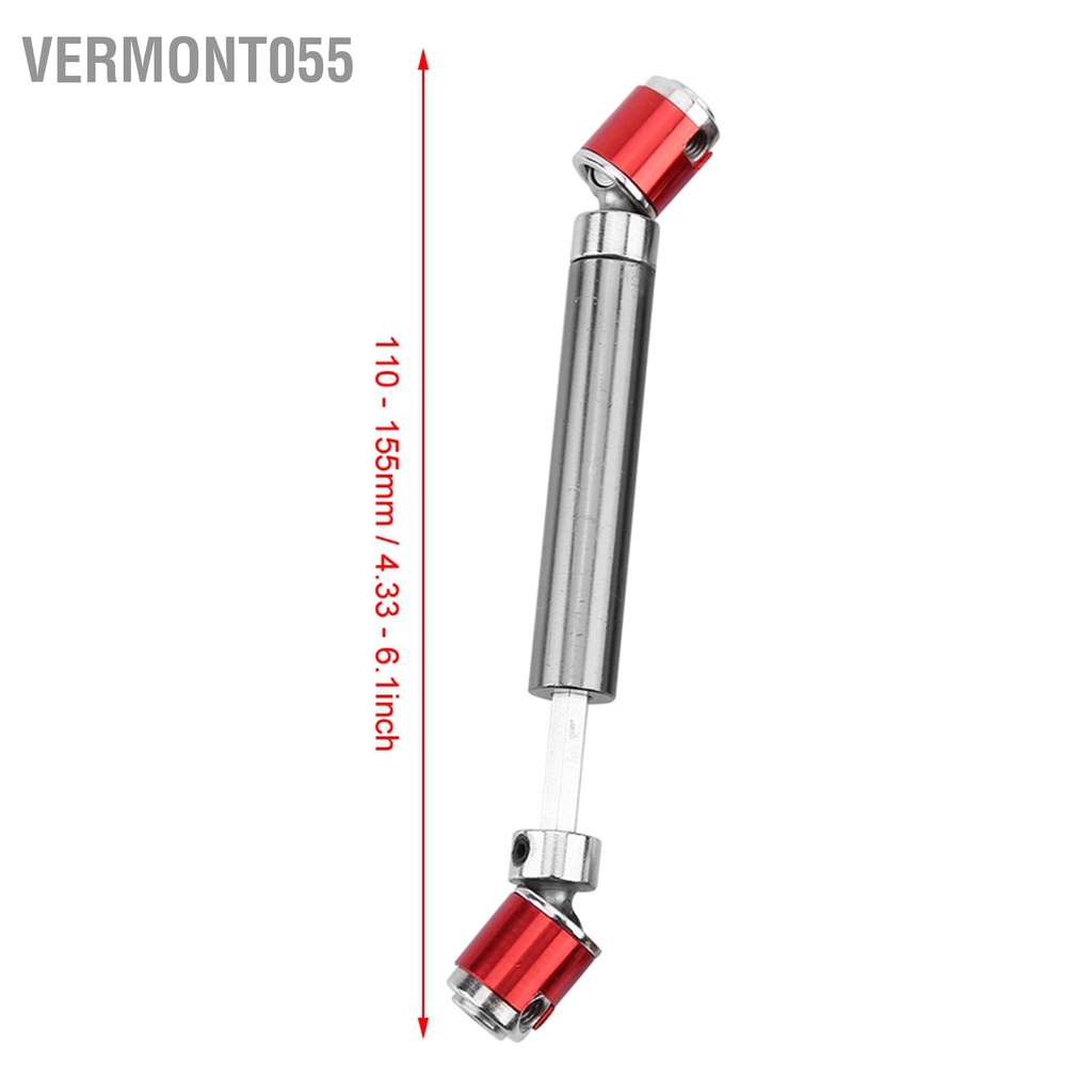 Có thể bán buôn Set 2 trục truyền động nâng cấp phổ thông CVD 110-155mm cho SCX10 CC01 D90 D110 RC Crawler vermont055 Hàng giao ngay
