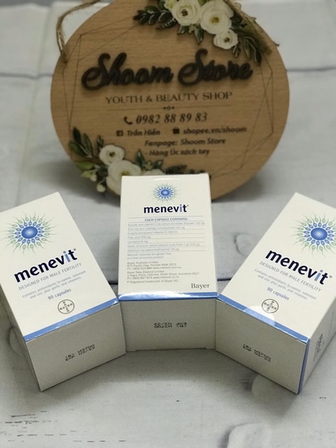 Viên uống giúp cải thiện và nâng cao chất lượng tinh trung Menevit của Úc 90 Viên - Beauty Shop | Thế Giới Skin Care