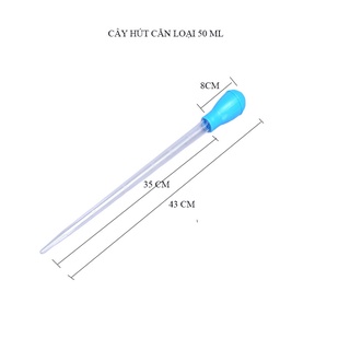 Cây hút phân hút cặn hồ cá hồ thủy sinh - loại 30 ml hoặc 50 ml