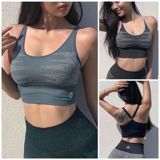 Áo Bra Tập Gym Yoga Nữ Kèm Mút 2 Dây Loang Màu Nâng Ngực 117