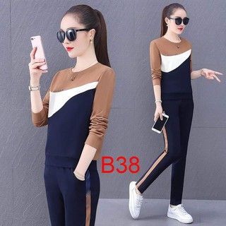 Đồ Bộ Thu Đông Nữ Thể Thao Thời Trang Dạo Phố Mặc Nhà Cao Cấp_B85