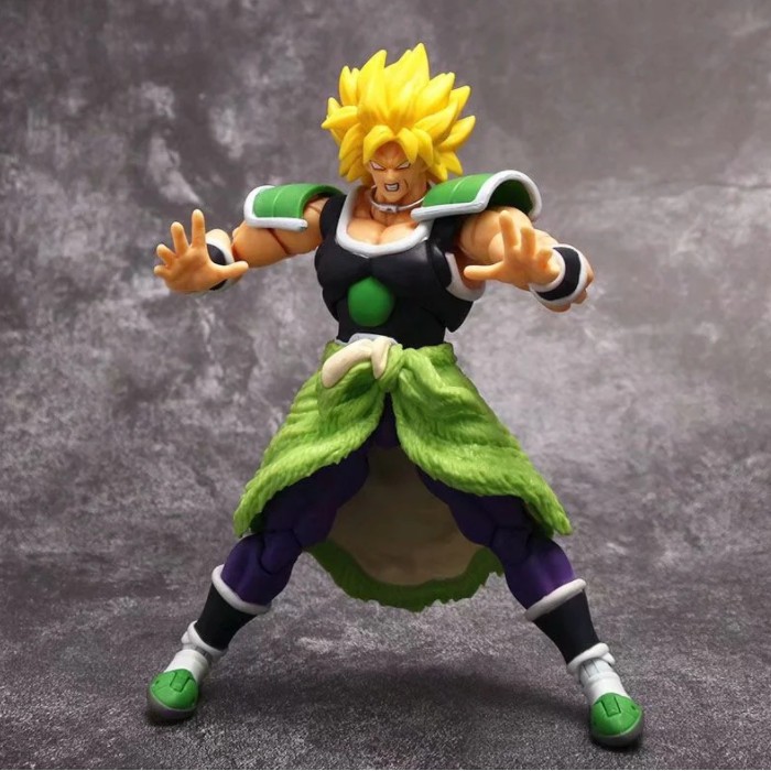 Mô Hình Figure Dragon ball 7 viên ngọc rồng Broly tóc đen 3 đầu có khớp 20cm