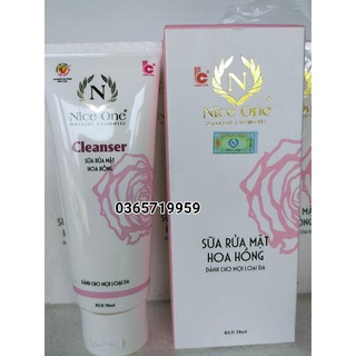 Nice One sữa rửa mặt hoa hồng dành cho mọi loại da.
