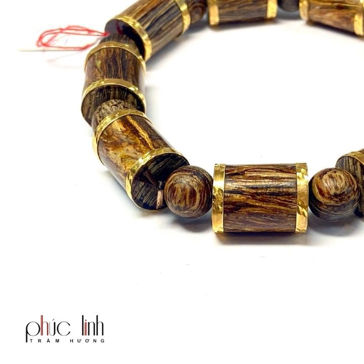Vòng Trầm Bọc Vàng 6.5 phân PHÚC LINH
