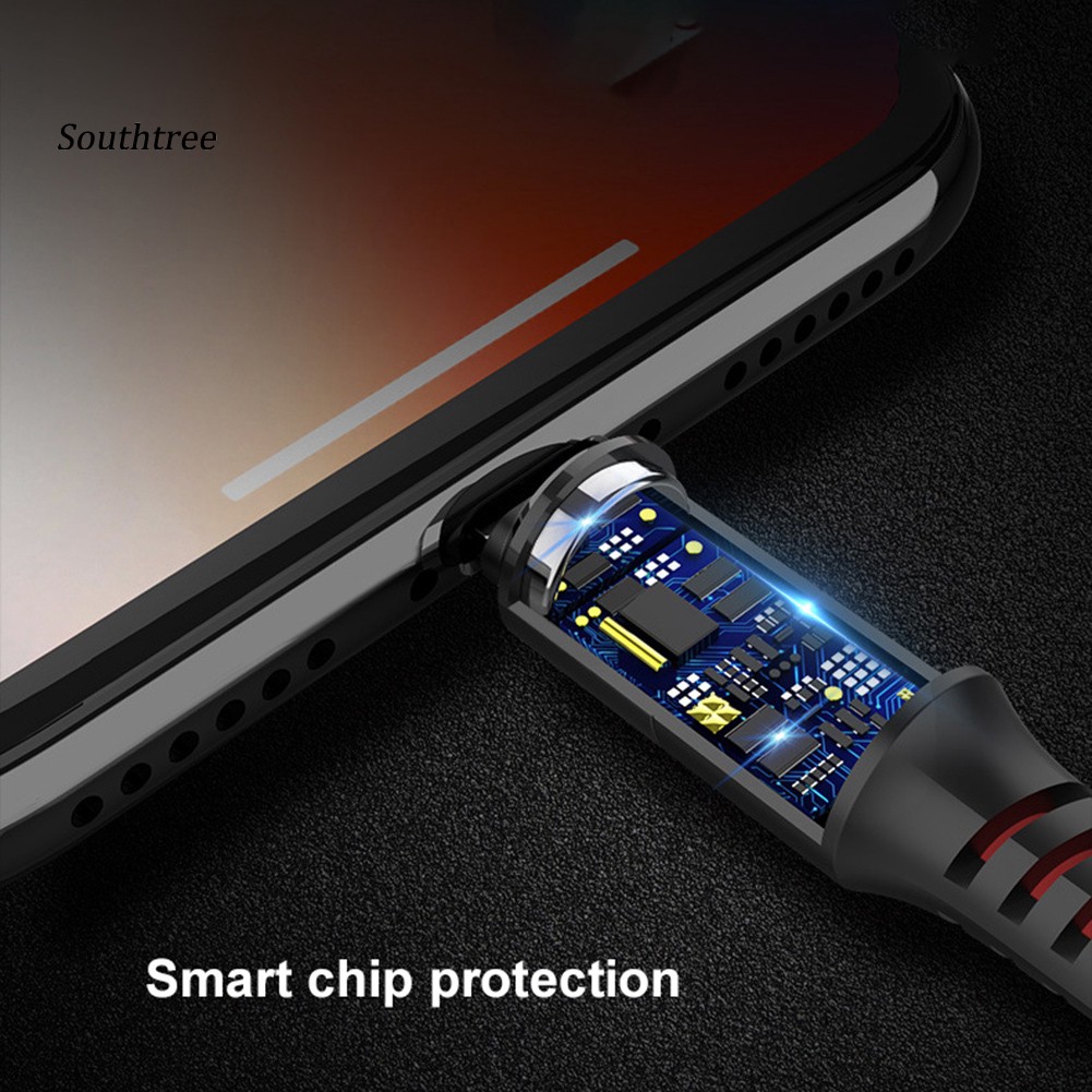 Cáp sạc sợi bện giao diện Micro USB/Type-C/cho iPhone dòng điện 3A