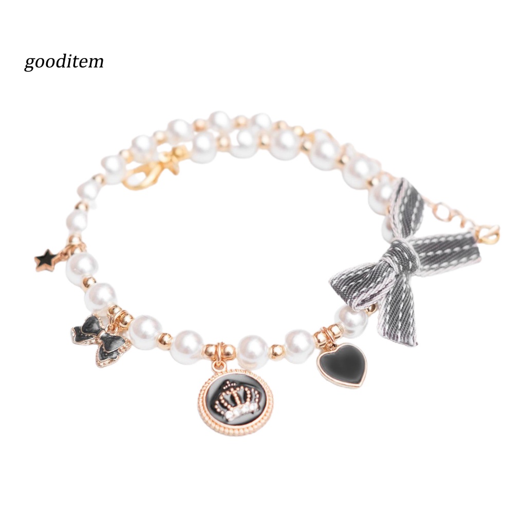 Vòng cổ Mặt Hình Mèo Trang Trí Tinh Tế Dễ Thương Cho Thú Cưng