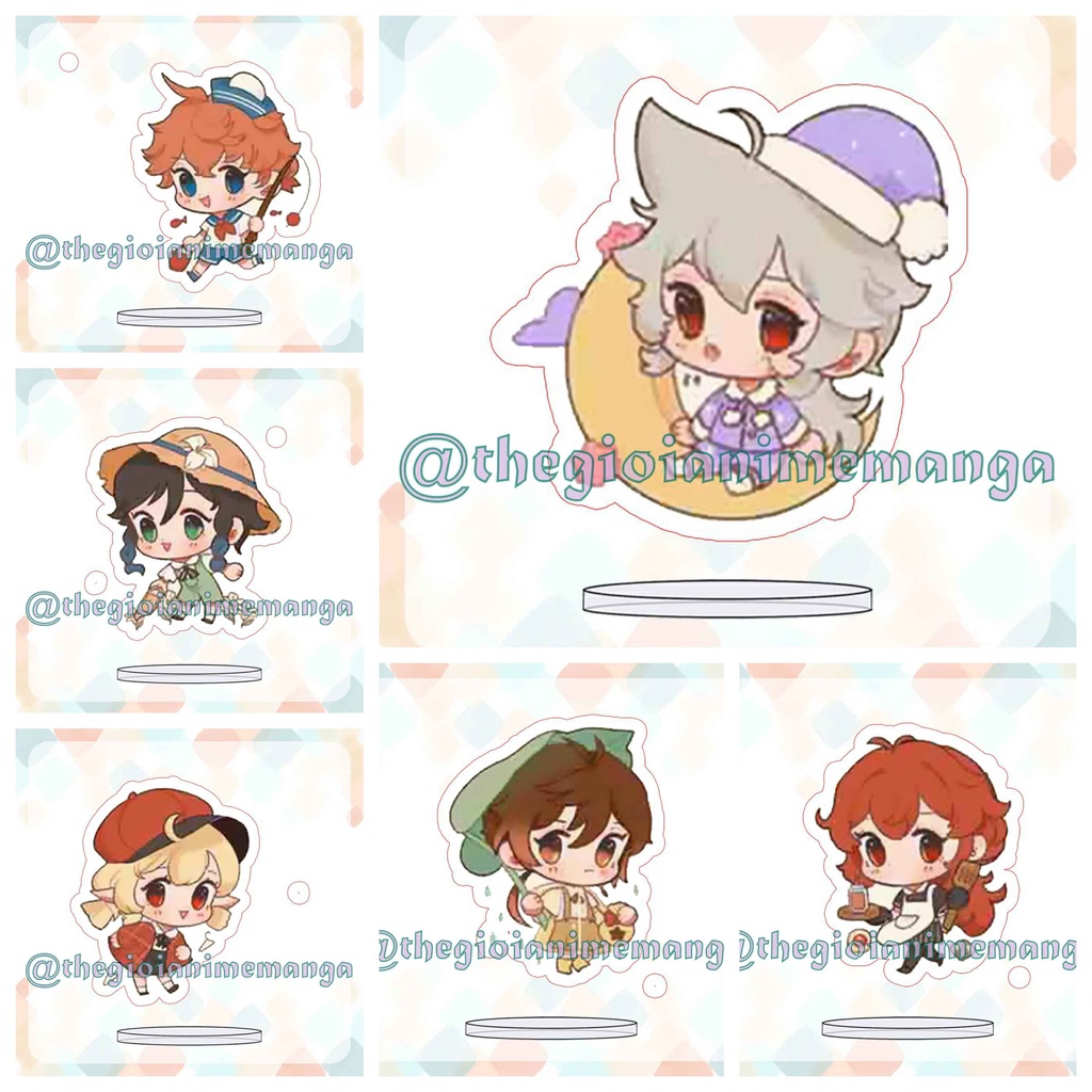 ( MINI 3cm ) Mô hình Standee GENSHIN IMPACT anime chibi mica trưng bày nhiều mẫu