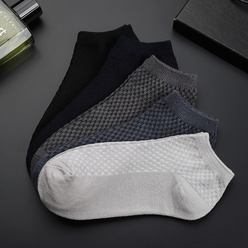 Vớ Cotton Sợi Tre Cổ Điển Thoáng Khí Không Mùi Hôi Thời Trang Mùa Hè Cho Nam