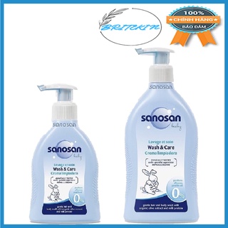 Sữa tắm gội baby olive hữu cơ sanosan chai 200ml và 400ml