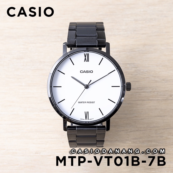 Đồng hồ nam dây kim loại Casio Standard chính hãng Anh Khuê MTP-VT01B-7BUDF (40mm)