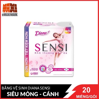 Băng vệ sinh Diana Sensi Siêu mỏng cánh 20 miếng/gói