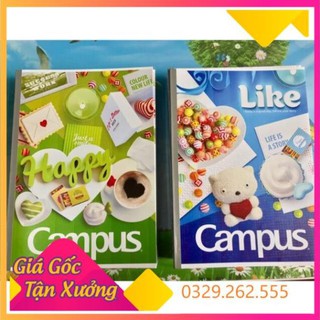 (Siêu Sale)  Vở kẻ ngang Campus Gift 80 trang hàng chuẩn