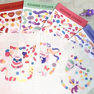 AdianBB stickers_ trang trí top,card