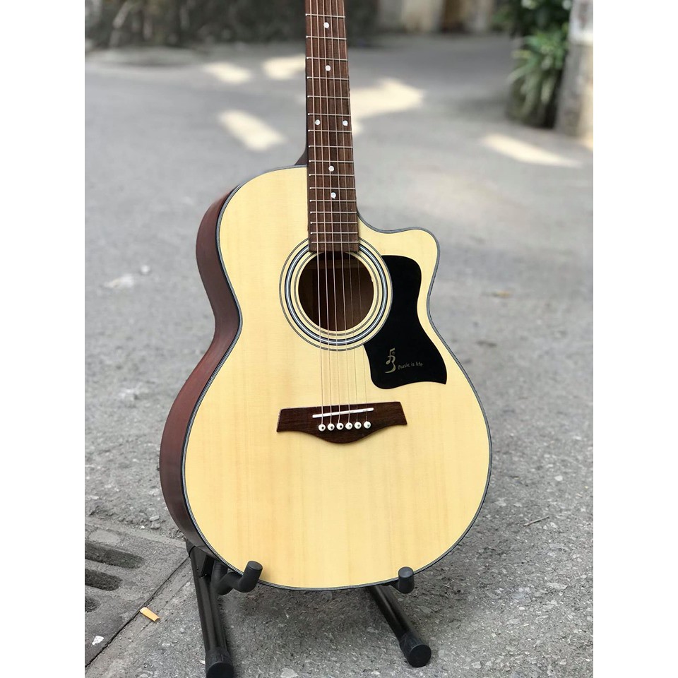 Đàn Ghi ta đệm hát chất lượng cao - Guitar Acoustic BK A130 - Tặng full phụ kiện theo đàn