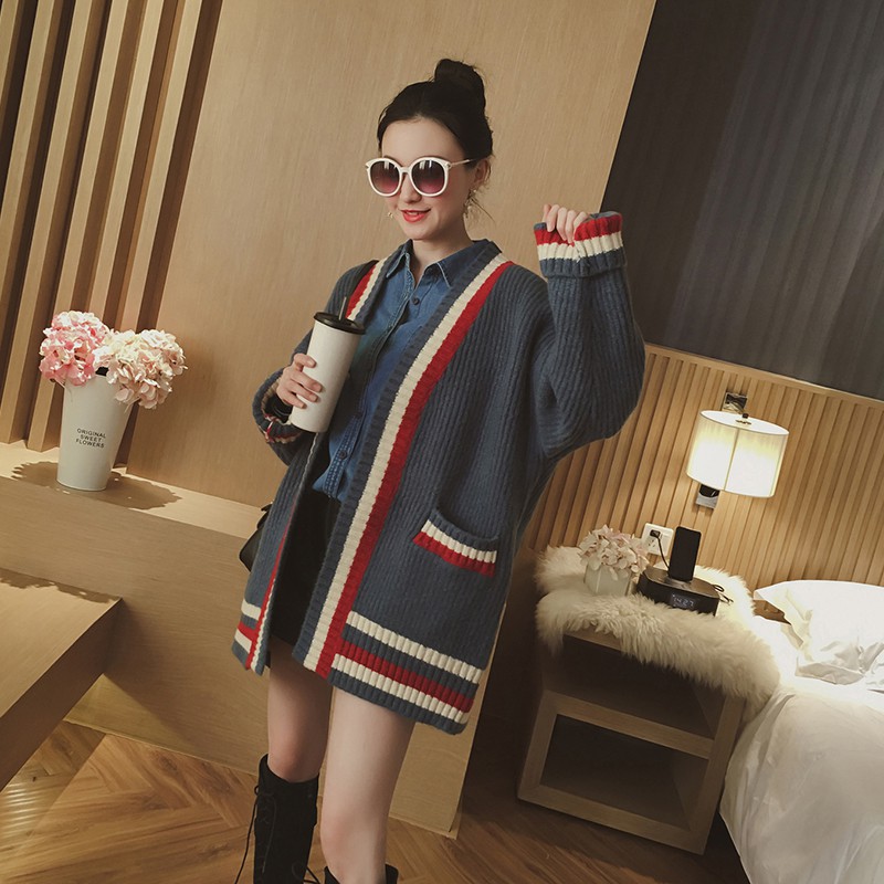 (SẴN) Áo khoác len cardigan nữ dày dặn thời trang thu đông A00074 | BigBuy360 - bigbuy360.vn