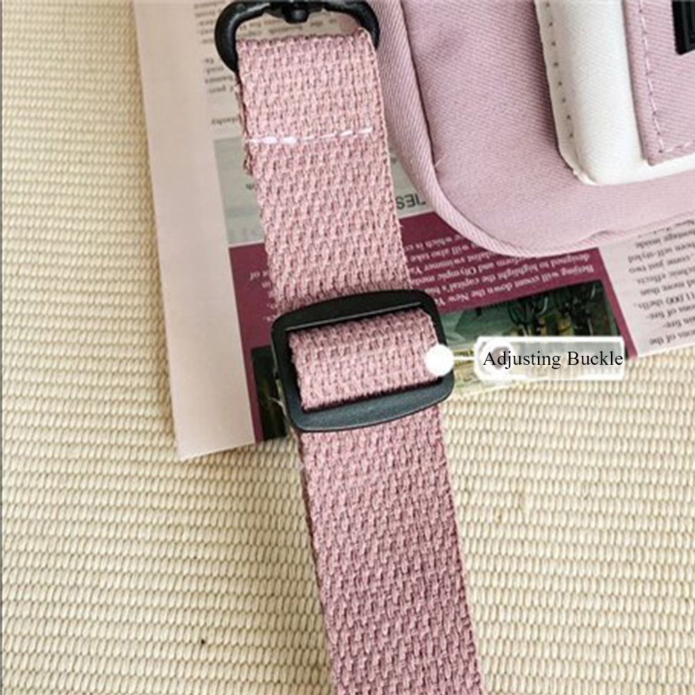 Túi đeo chéo canvas màu trơn dễ thương MIHAN1