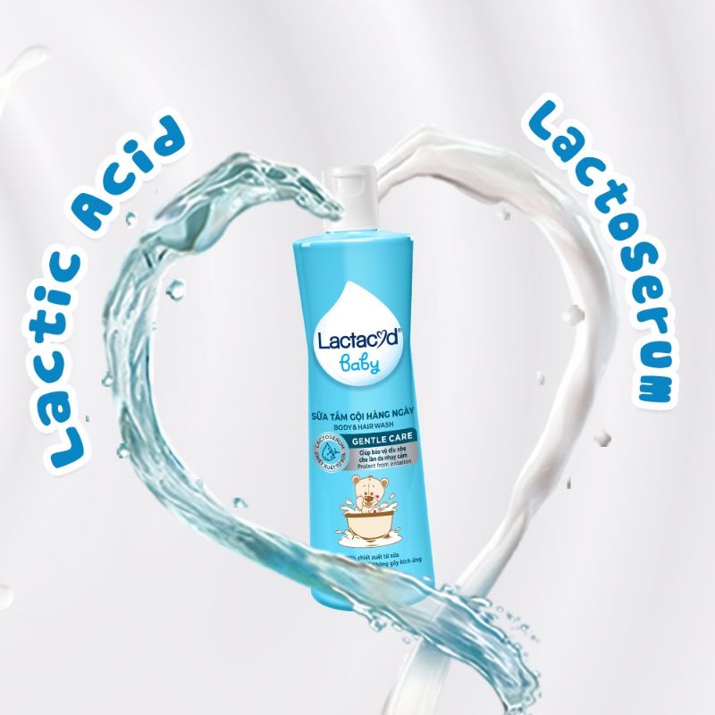 Sữa tắm gội trẻ em Lactacyd Baby Gentle Care - Giúp bảo vệ dịu nhẹ cho làn da nhạy cảm